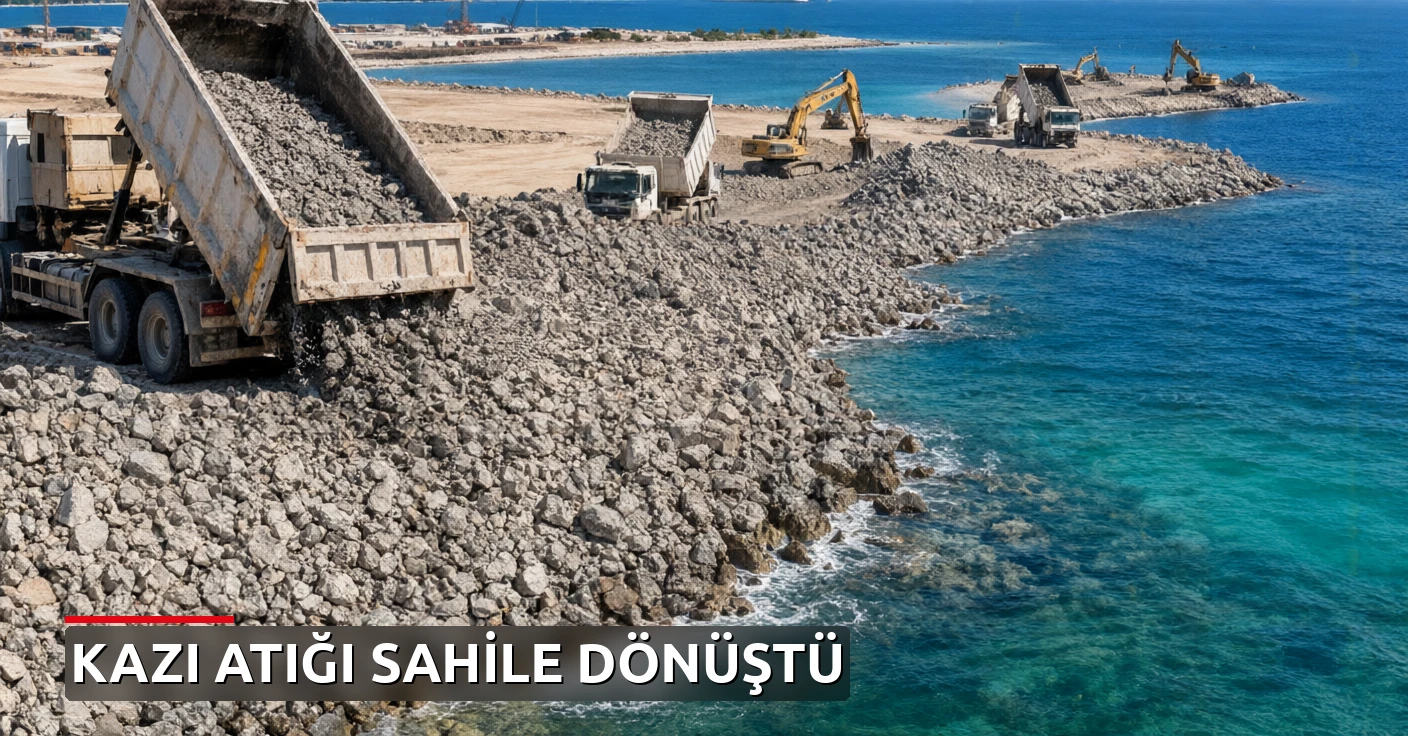 Yüz binlerce ton taşı çöpe atmak yerine sahile döktüler: Bölgenin kaderi değişti