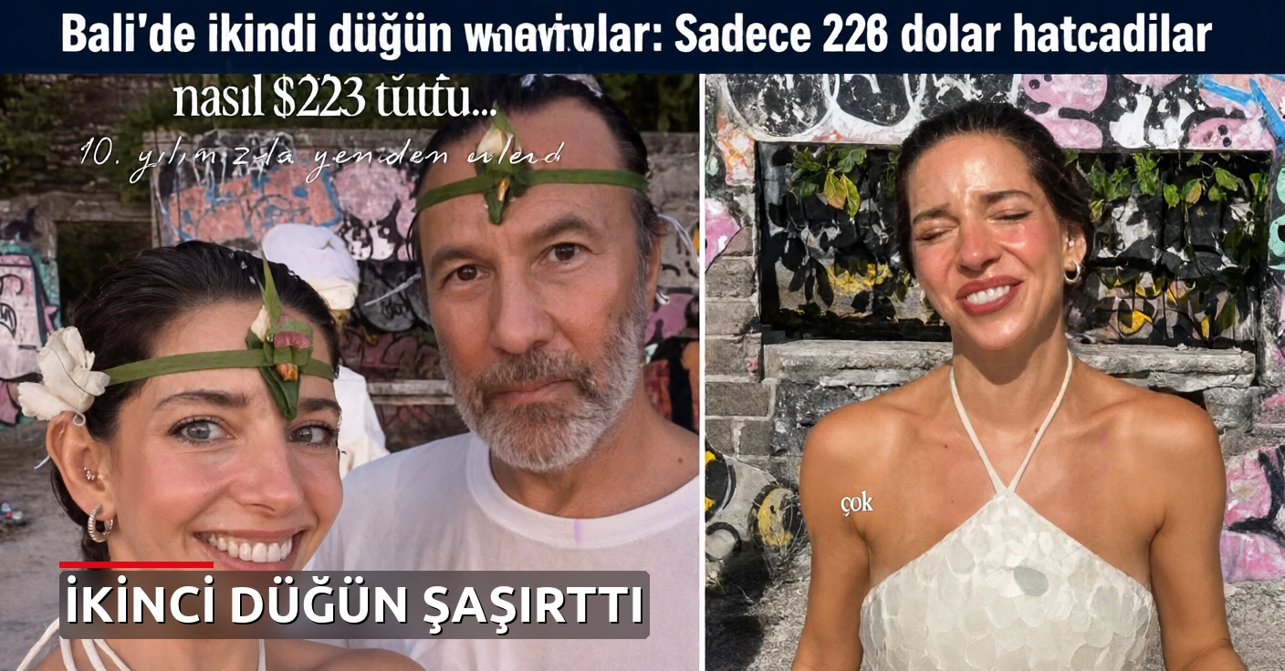 Bali'de ikinci düğün yaptılar: Sadece 223 dolar harcadılar