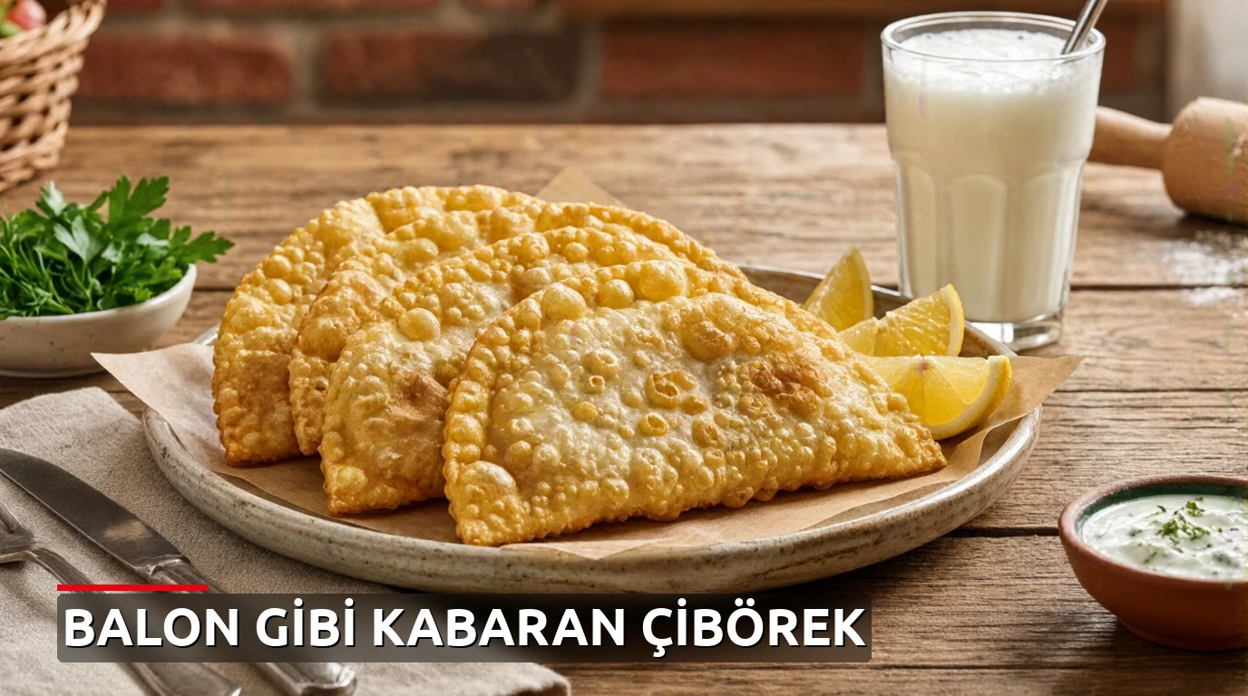 Yağ çekmeyen, balon gibi kabaran orijinal çibörek tarifi
