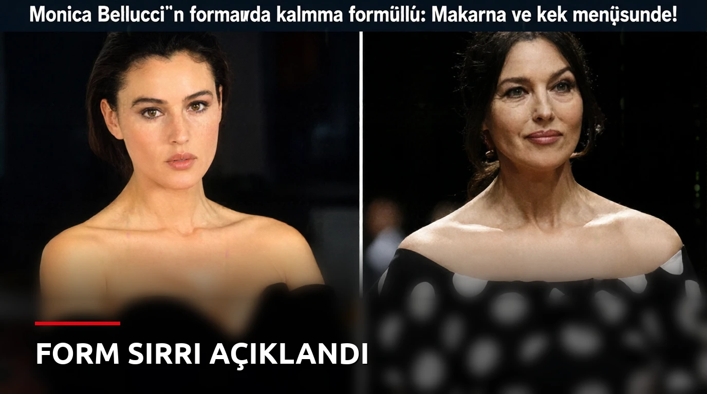 Monica Bellucci'nin formda kalma formülü: Makarna ve kek menüsünde!