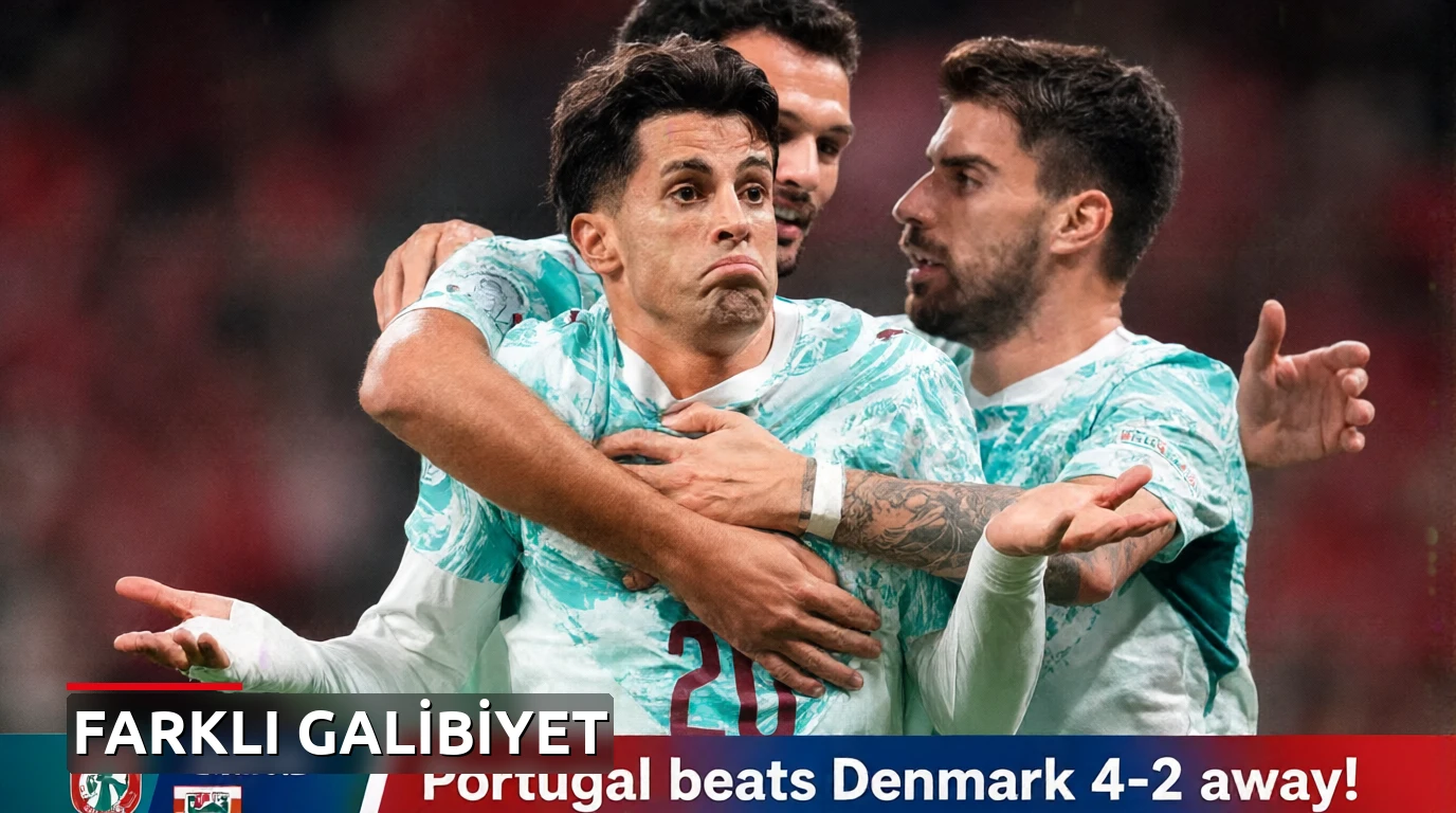 Portekiz, Danimarka'yı deplasmanda 4-2 ile geçti!