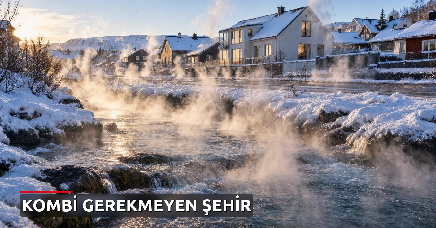 Şehrin altından çıkan sıcak suyla tüm evleri ısıtıyorlar: Kombiye gerek yok