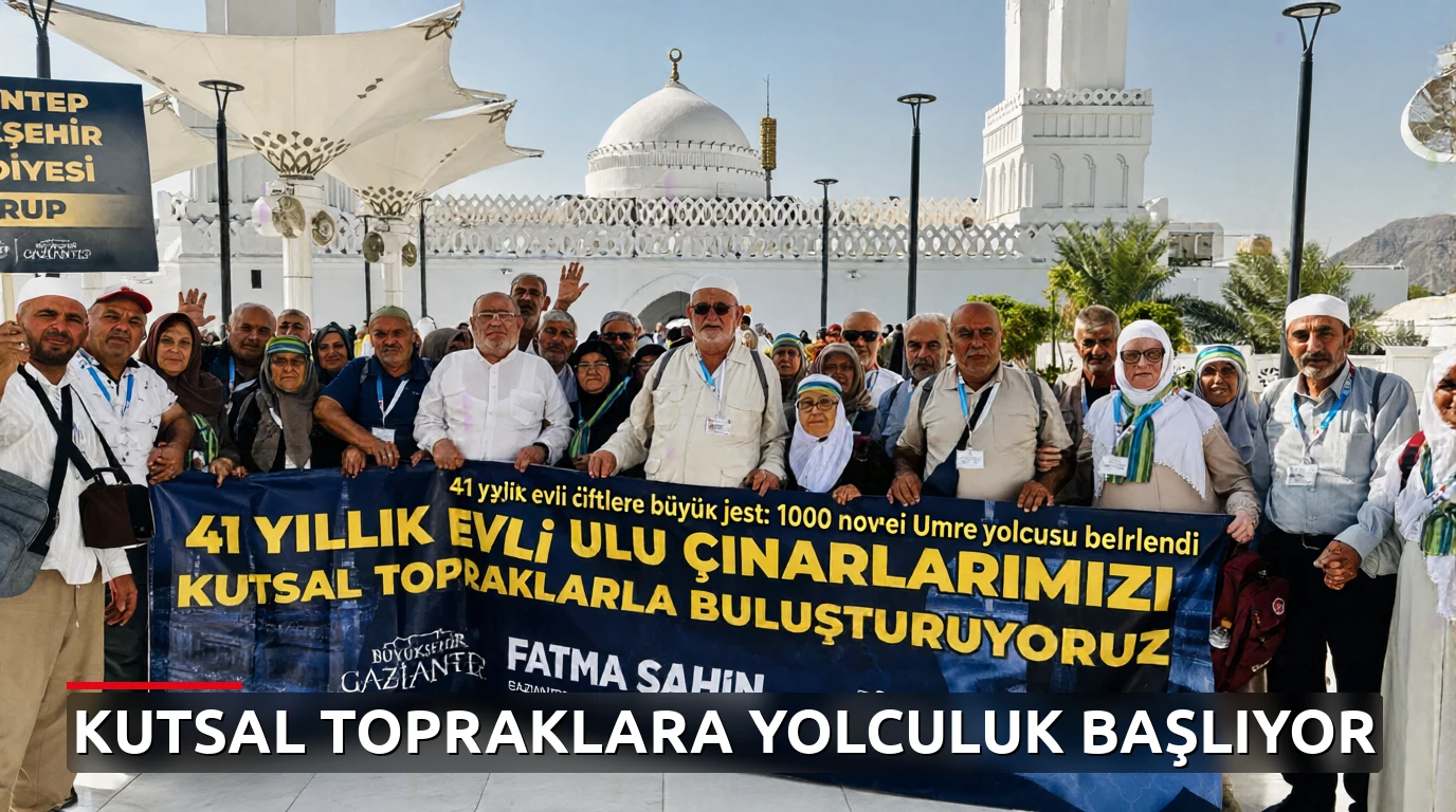 41 yıllık evli çiftlere büyük jest: 1000 yeni Umre yolcusu belirlendi