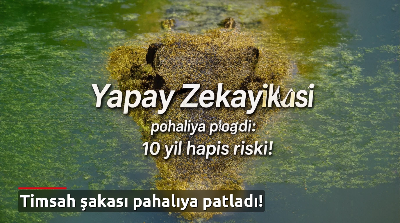 Yapay zekayla timsah şakası pahalıya patladı: 10 yıl hapis riski!