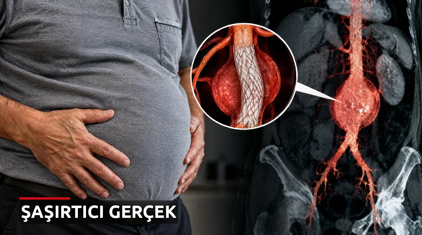 'Göbek düşüklüğü' sandı, gerçek bir yıl sonra ortaya çıktı: Aort damarında 7,5 santimetrelik genişleme!