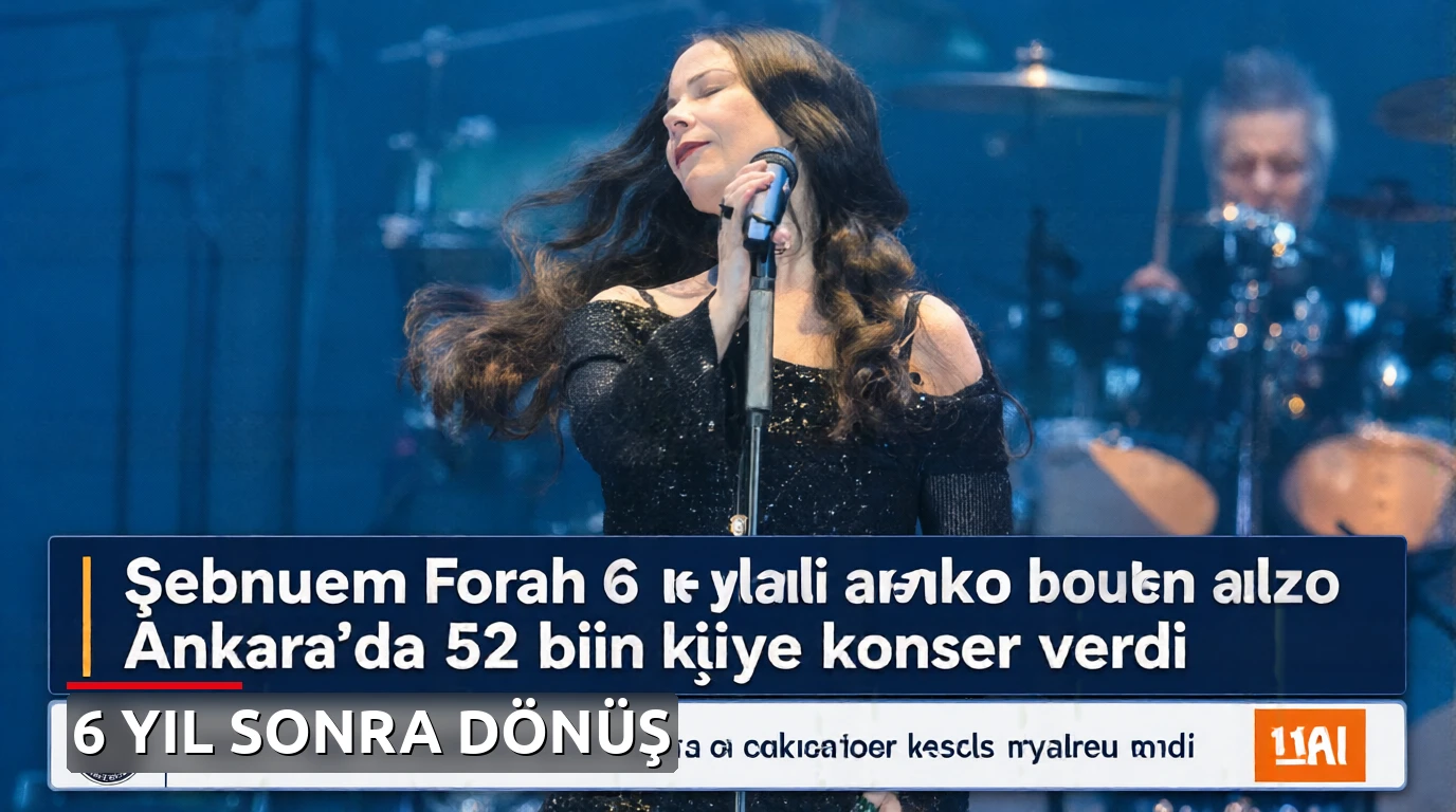 Şebnem Ferah 6 yıl aradan sonra Ankara'da 52 bin kişiye konser verdi