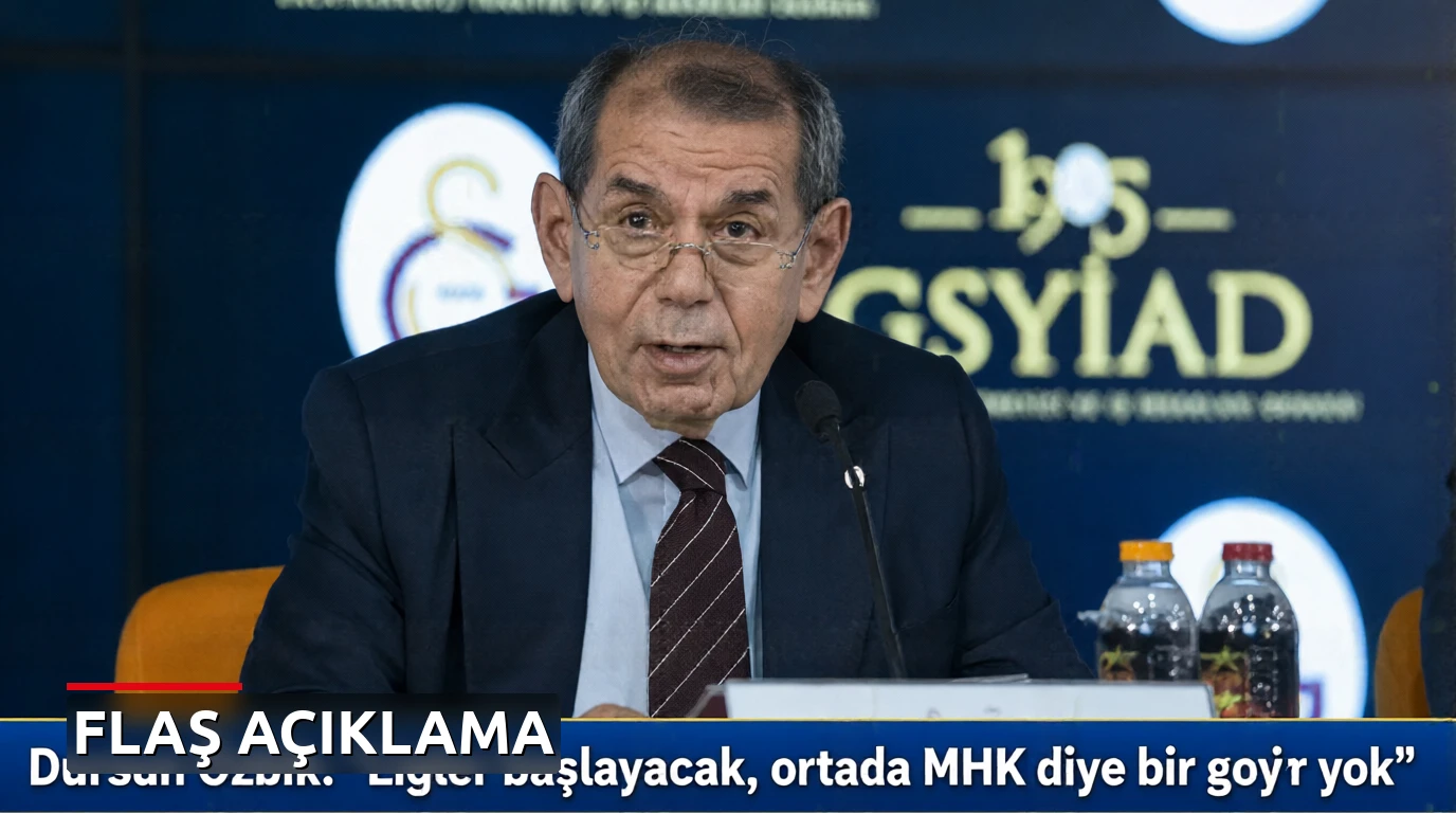 Dursun Özbek: 'Ligler başlayacak, ortada MHK diye bir şey yok'