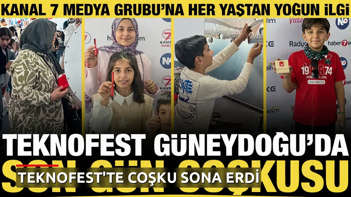 TEKNOFEST Güneydoğu görkemli kapanışla sona erdi: Medya grubu standına yoğun ilgi