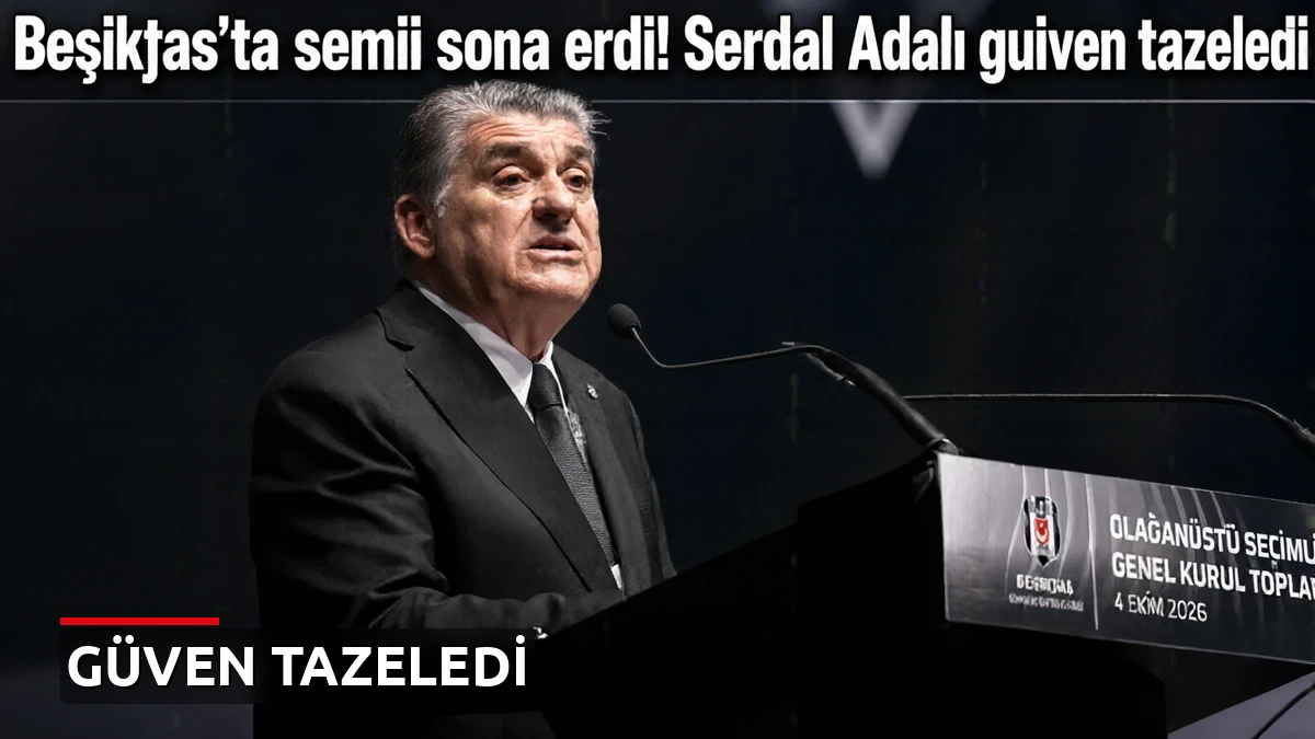 Beşiktaş'ta seçim sona erdi! Serdal Adalı güven tazeledi