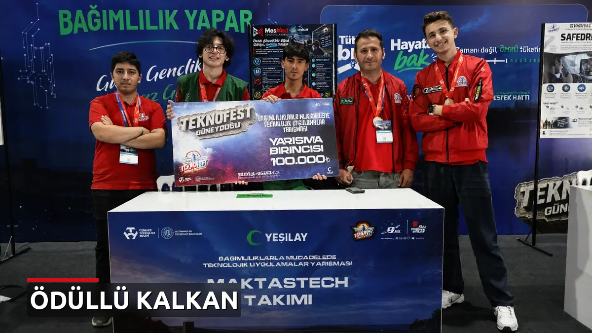 Liselilerin geliştirdiği MasMad, TEKNOFEST'te birinci oldu