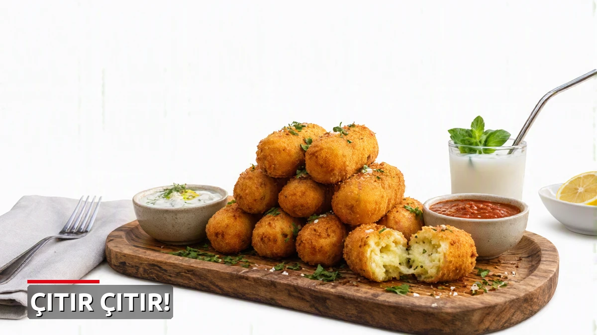 Az malzemeyle kusursuz lezzet: Evde çıtır patates kroket nasıl yapılır?