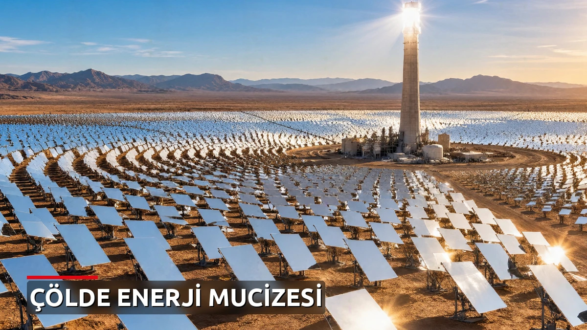 Çölün ortasına kurdukları dev aynalar güneş enerjisinde mucizeyi getirdi