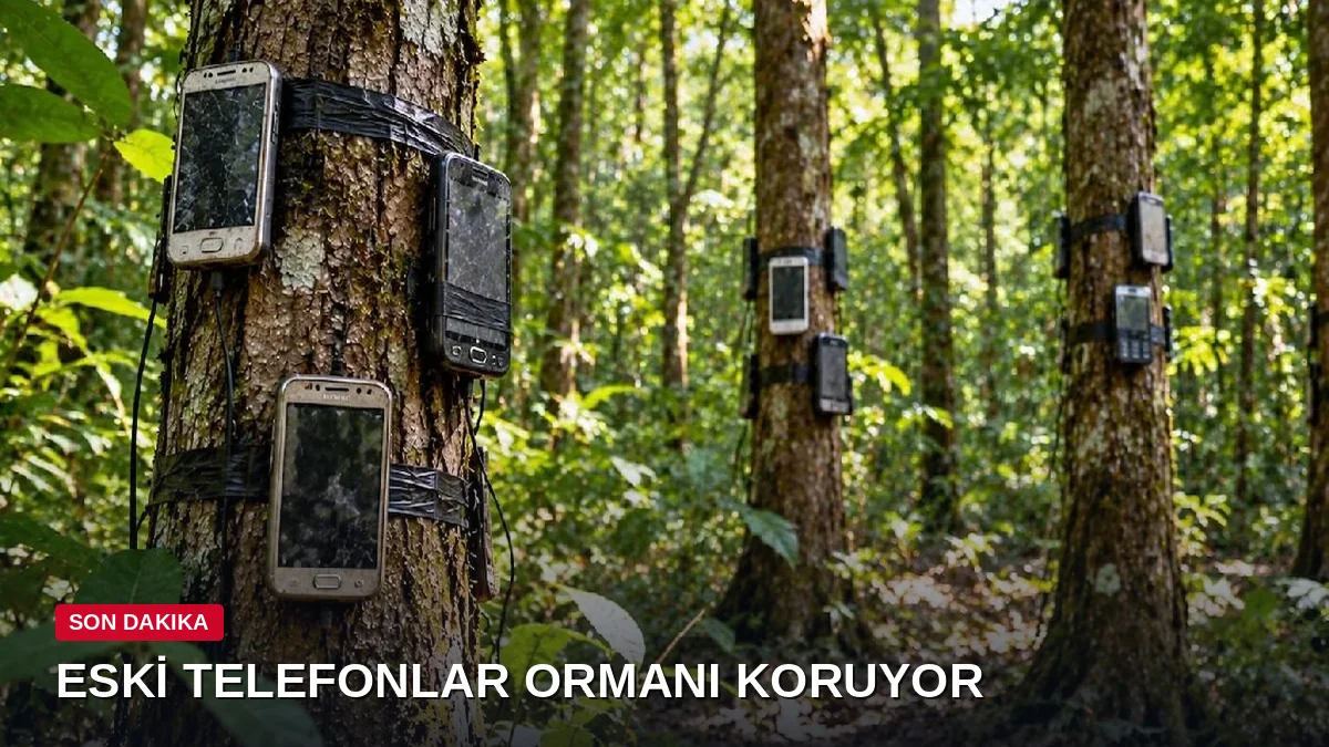 Ormanlara Binlerce Eski Telefon Yerleştirildi: Kaçak Ağaç Kesimini Seslerle Tespit Ediyor