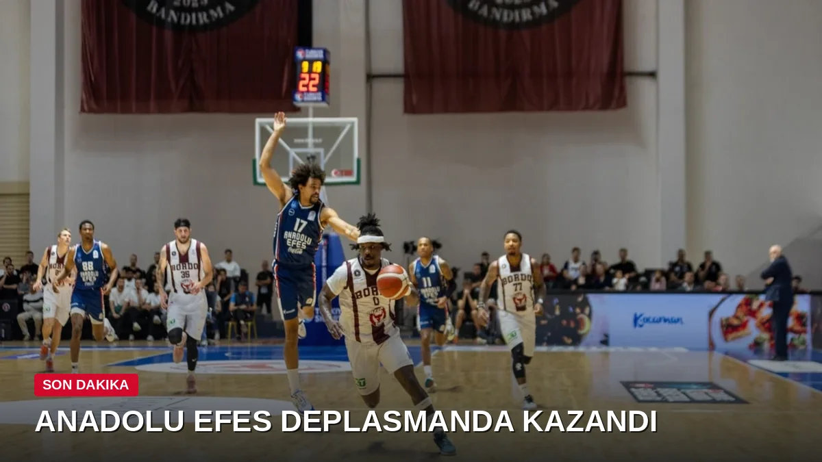Anadolu Efes deplasmanda kazandı