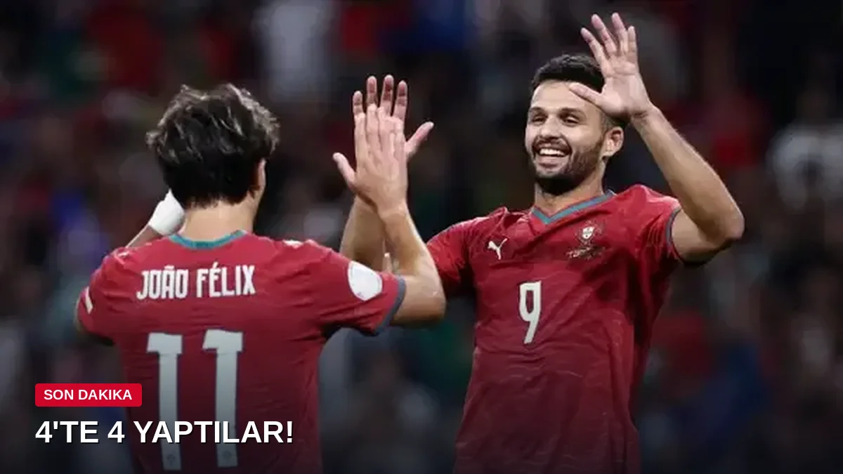 Portekiz Uluslar Ligi'nde 4 maçta 4 galibiyet! Norveç'i devirdi