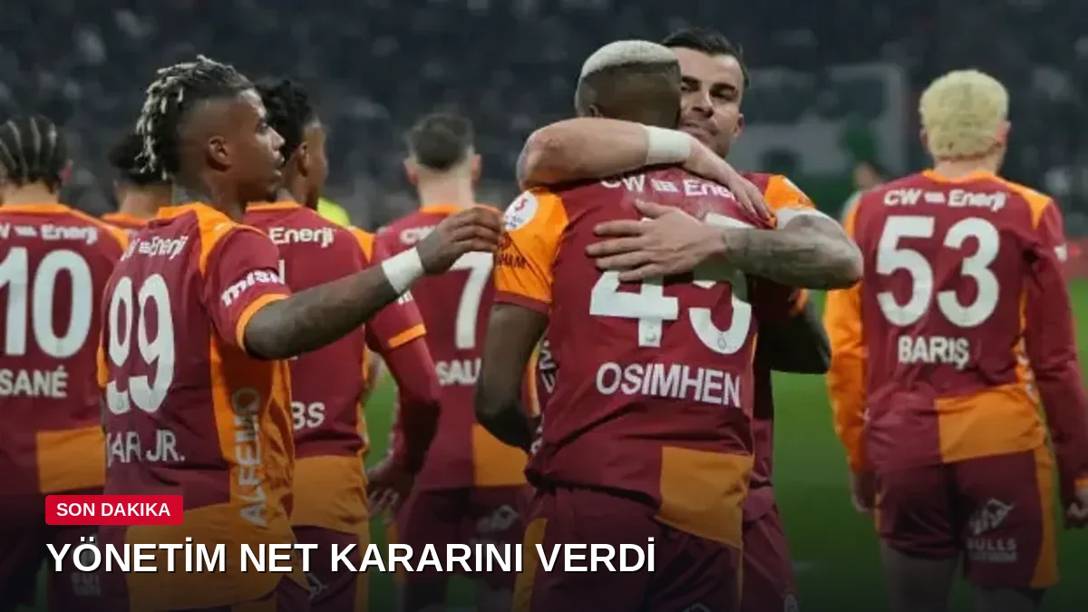 Galatasaray'da 8 futbolcunun akıbeti belli oldu! Yönetim net kararını verdi
