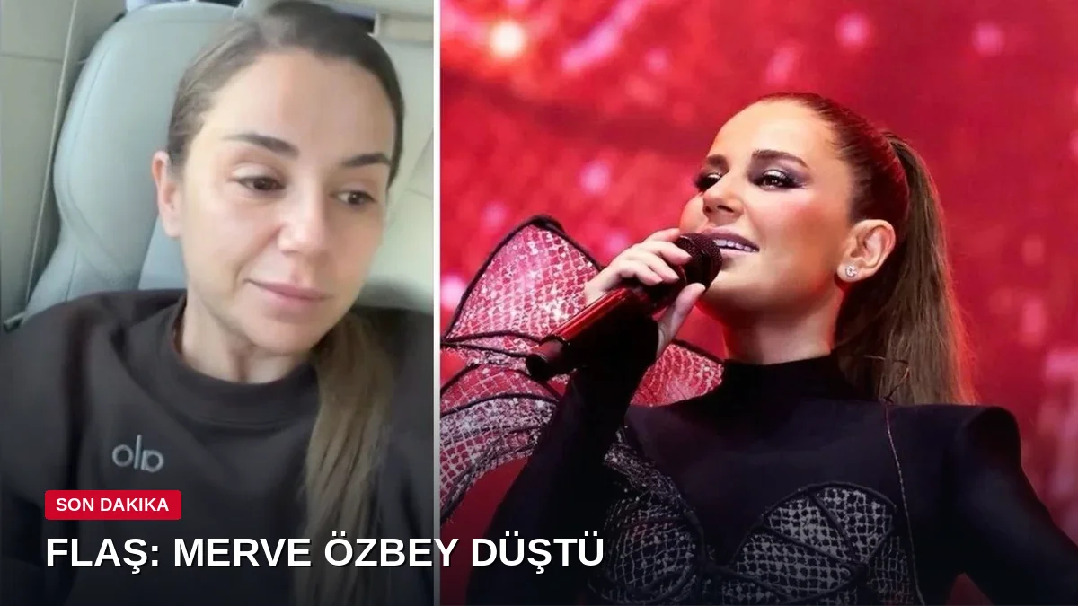 Merve Özbey konser arasında merdivenden düştü: Sağlık durumuyla ilgili ilk açıklama geldi