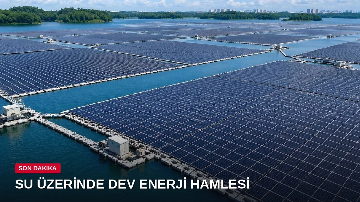 Singapur'da Rezervuarın Üzerine 100 Binden Fazla Yüzer Güneş Paneli Yerleştirildi