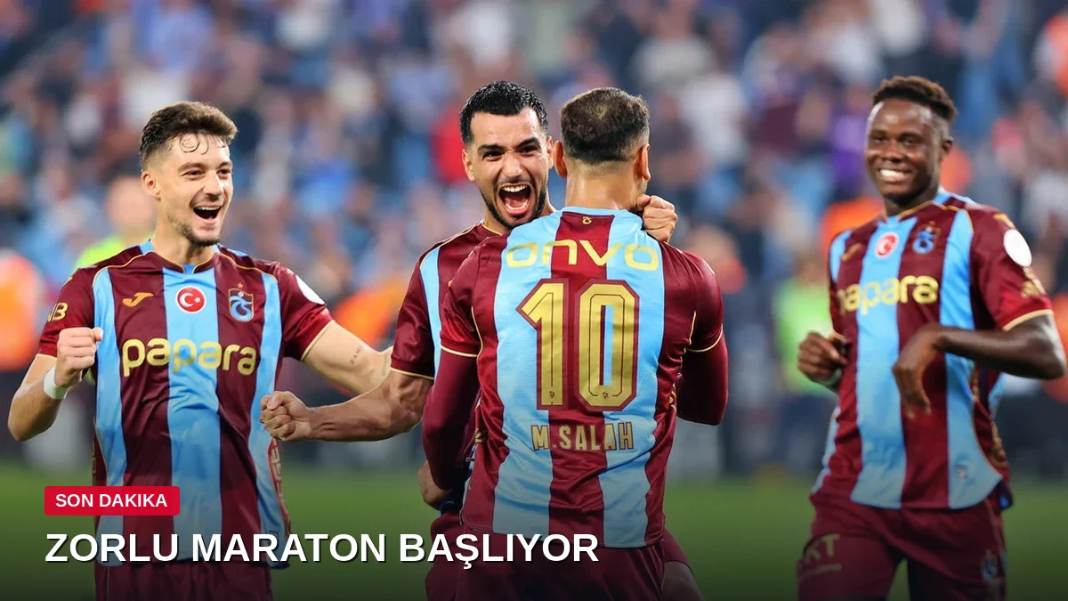 Milli aranın ardından Trabzonspor'u bekleyen zorlu fikstür: 30 günde 8 maç