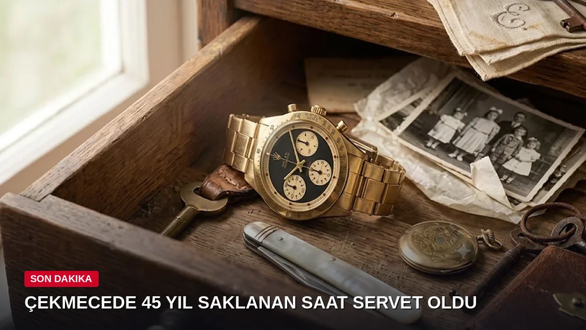 Çekmecede 45 yıl saklanan nadir Rolex Daytona servet değerine satıldı