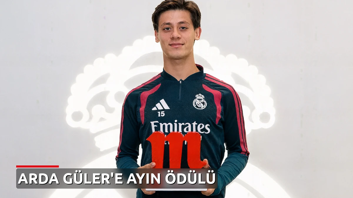 Real Madrid'de eylül ayının en iyisi Arda Güler: Ödülünü aldı