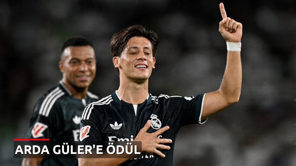Arda Güler ayın oyuncusu ödülünü aldı