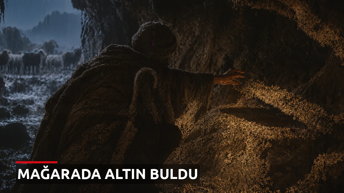 Koyun otlatırken mağaraya sığınan çoban, 7 kilogramlık altın kütlesi buldu!