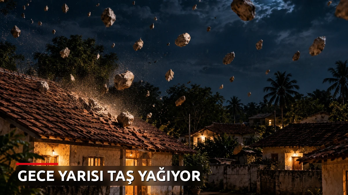 Hindistan'da köyde gizem: Gece yarısı evlerin çatılarına taş yağıyor