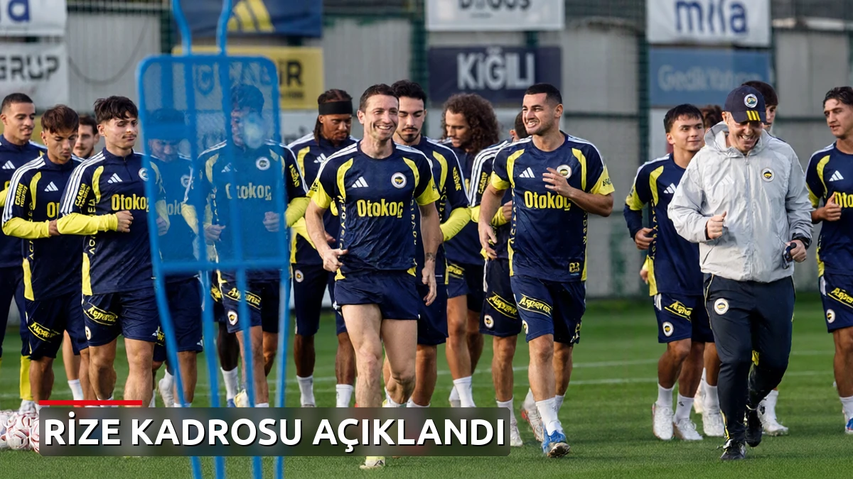 Fenerbahçe'nin Rizespor maçı kadrosu açıklandı: Mert Hakan Yandaş ve Asensio kararı belli oldu