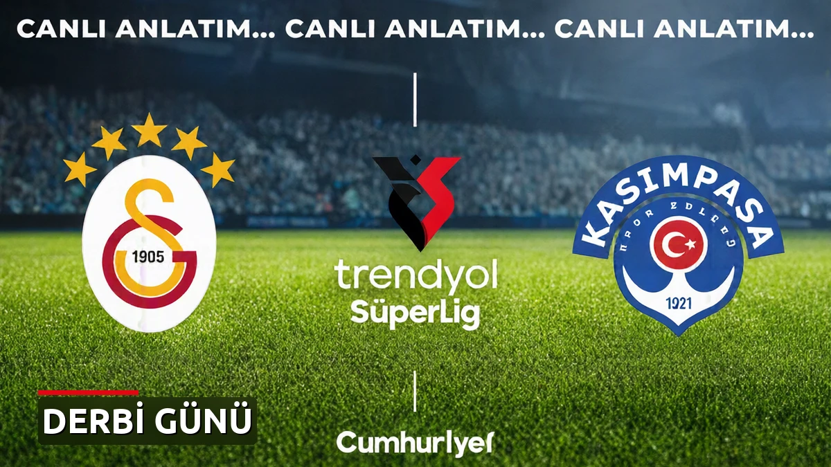 CANLI ANLATIM: Galatasaray - Kasımpaşa | Trendyol Süper Lig 7. Hafta